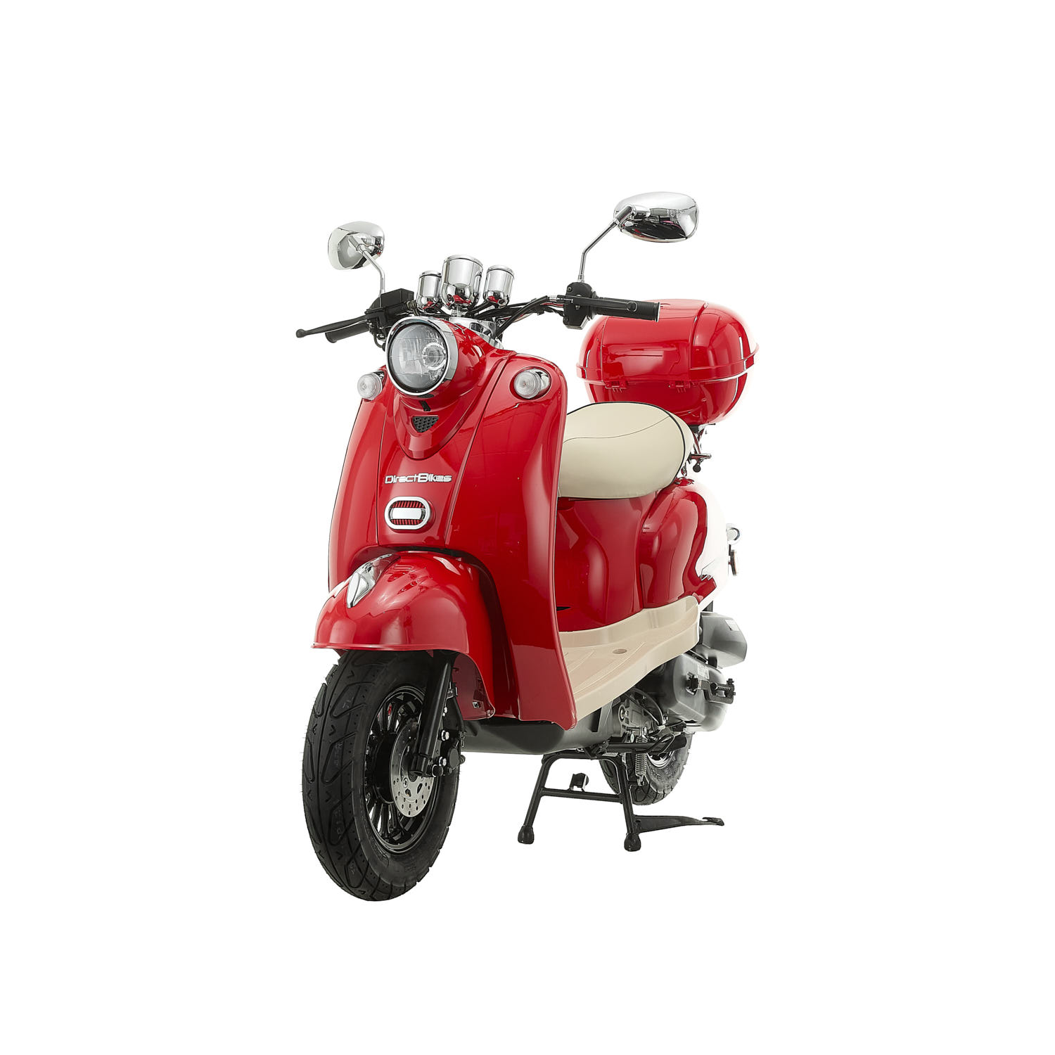 Red deals moped scooter